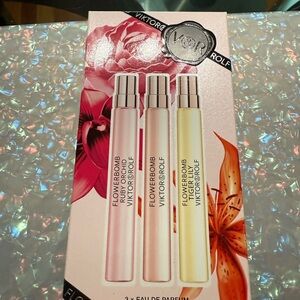 New Viktor & Rolf Flowerbomb Trio - Pink, White, Gold